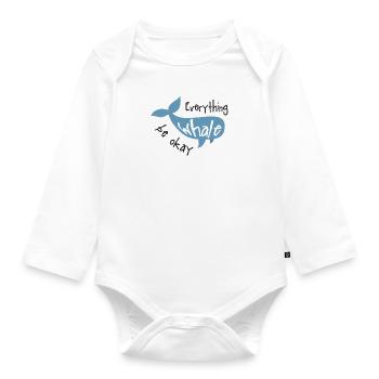 Wal - Baby Bio-Langarm-Body - Weiß - Vorne