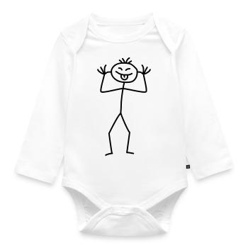 Annoy - Organic Longsleeve Baby Bodysuit - white - Front