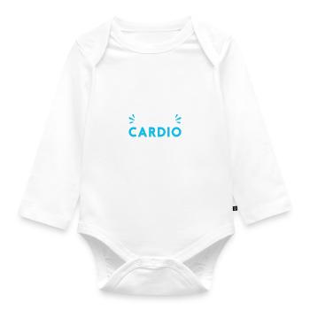 Running - Baby Bio-Langarm-Body - Weiß - Vorne