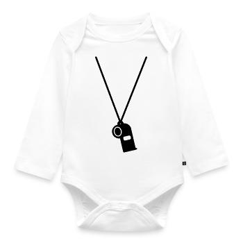referee - Organic Longsleeve Baby Bodysuit - white - Front
