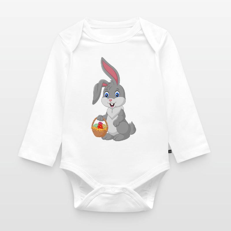 Easter Easter Bunny Easter Eve Easter Sunday Easter Eggs Spring Organic Longsleeve Baby Bodysuit