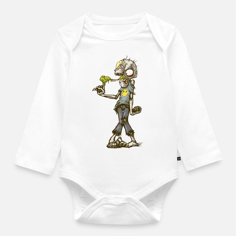 Oupss! - Body Bébé bio manches longues - blanc
