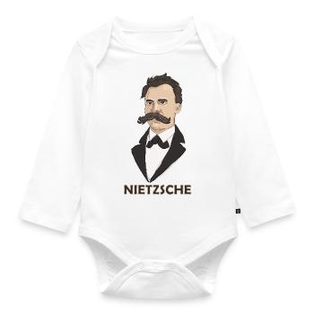 Nietzsche - Baby Bio-Langarm-Body - Weiß - Vorne