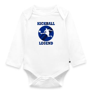 Balle d'entraînement Kickball Sports Hobby - Body Bébé bio manches longues - blanc - Devant