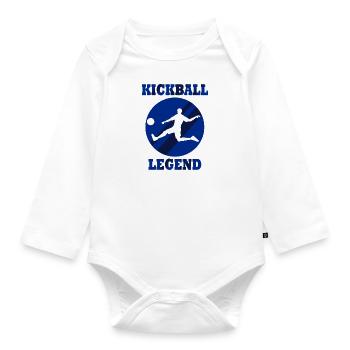 Balle d'entraînement Hobby Kickball Sports - Body Bébé bio manches longues - blanc - Devant