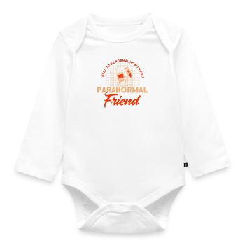 Haunted House Ghost Hunter Ghost Hunt Gift - Organic Longsleeve Baby Bodysuit - white - Front