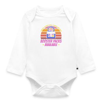 Trading Card Playing Card Card Game Gift - Organic Longsleeve Baby Bodysuit - white - Front