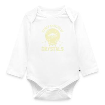 Mystical Fortune Teller Crystal Ball Gift - Organic Longsleeve Baby Bodysuit - white - Front