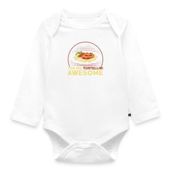 Noodles Noodle Lover Lasagna Spaghetti Gift - Organic Longsleeve Baby Bodysuit - white - Front