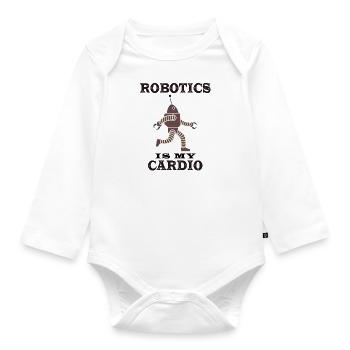 Ingénieur mécanicien Robots Ingénierie robotique - Body Bébé bio manches longues - blanc - Devant