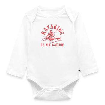 Le kayak en tant que sport Cardio Whitewater - Body Bébé bio manches longues - blanc - Devant