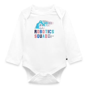 Robotics Squad Mechanic Engineer Student Robot - Organic Longsleeve Baby Bodysuit - white - Front
