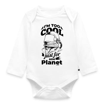 Astronaut - Organic Longsleeve Baby Bodysuit - white - Front
