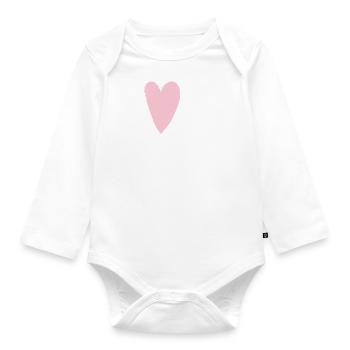 I love you - Organic Longsleeve Baby Bodysuit - white - Front