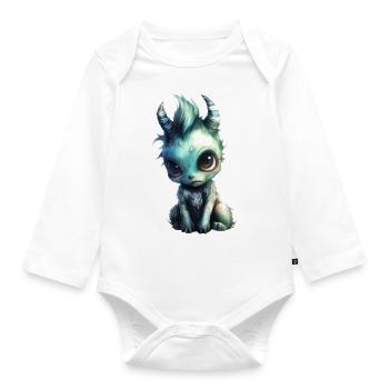 Licorne zombie - Body Bébé bio manches longues - blanc - Devant