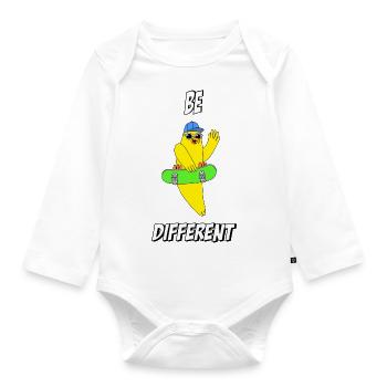 be different - Baby Bio-Langarm-Body - Weiß - Vorne