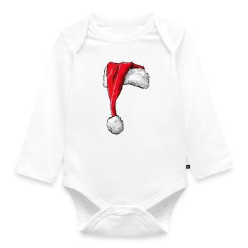 Santa Thai Ridgeback Weihnachten Hunde Wilsigns - Baby Bio-Langarm-Body - Weiß - Vorne