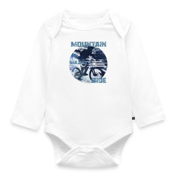Mountain Majesty Ride - Baby Bio-Langarm-Body - Weiß - Vorne