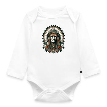 Chef vintage intemporel - Honorer la tradition - Body Bébé bio manches longues - blanc - Devant