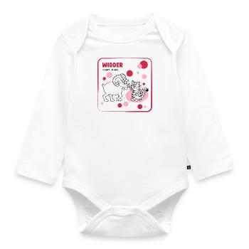 Signe du zodiaque Bélier - Body Bébé bio manches longues - blanc - Devant