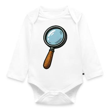 lupe - Baby Bio-Langarm-Body - Weiß - Vorne