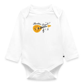 Mandolin Legend Ironic Bluegrass Musicien - Body Bébé bio manches longues - blanc - Devant