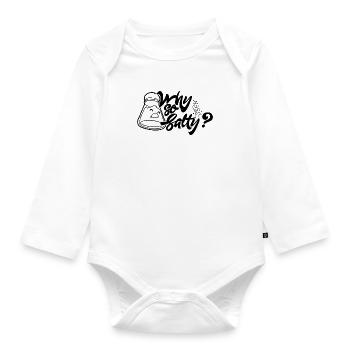 Pourquoi si salières salées - Body Bébé bio manches longues - blanc - Devant