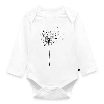 HERZig-lich - Das Original by heavenlygoods - Baby Bio-Langarm-Body - Weiß - Vorne