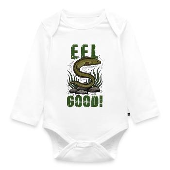 Vintage Eel Eel Good Humor - Organic Longsleeve Baby Bodysuit - white - Front