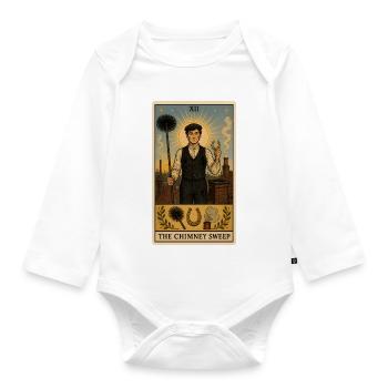 Chimney Sweep | Lucky Charm Tarot - Organic Longsleeve Baby Bodysuit - white - Front