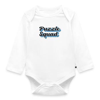 Puzzle drôle disant Puzzling Squad Jigsaw - Body Bébé bio manches longues - blanc - Devant