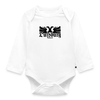 Duisburg City Industry Coal Ruhrpott - Organic Longsleeve Baby Bodysuit - white - Front