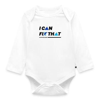 Fix That Electro Worker Craftsman Electrician - Organic Longsleeve Baby Bodysuit - white - Front
