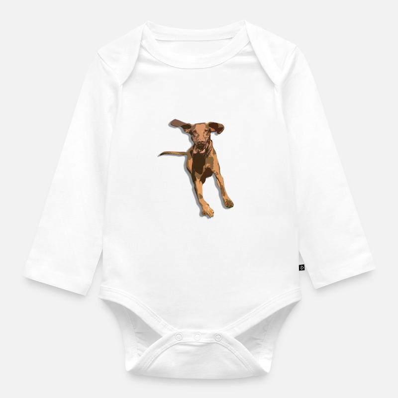 viszla - Body Bébé bio manches longues - blanc