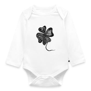 Klever black - Baby Bio-Langarm-Body - Weiß - Vorne