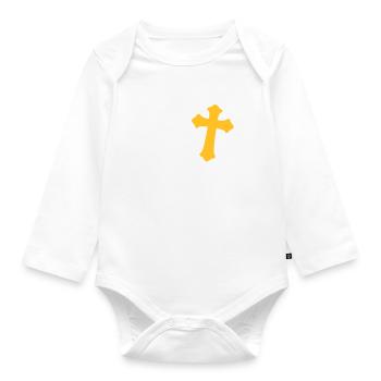 jésus m’aime - Body Bébé bio manches longues - blanc - Devant