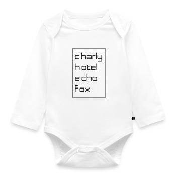 Ich bin der Chef - Baby Bio-Langarm-Body - Weiß - Vorne
