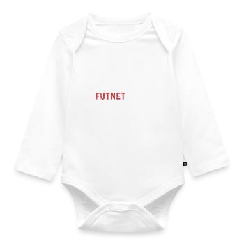 Kopie von Ich brauche keinen Therapeuten, ich habe Futnet - Baby Bio-Langarm-Body - Weiß - Vorne