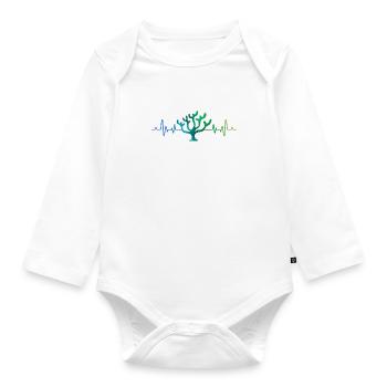 Rettet Korallenriffe, Natur, Meer, Schnorcheln - Baby Bio-Langarm-Body - Weiß - Vorne