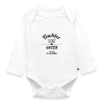 Tischler - Baby Bio-Langarm-Body - Weiß - Vorne