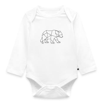 Bär Baer Animal Minimal - Baby Bio-Langarm-Body - Weiß - Vorne