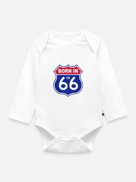 1966 - Baby Bio-Langarm-Body - Weiß