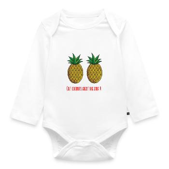 Estate Estate Estate - Body ecologico per neonato a manica lunga - bianco - Fronte