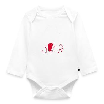 The Mafia Baby - Organic Longsleeve Baby Bodysuit - white - Front