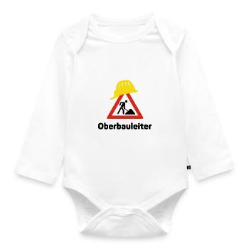 Senior Site Manager - Organic Longsleeve Baby Bodysuit - white - Front