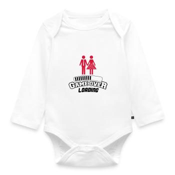 game over loading 2 - Baby Bio-Langarm-Body - Weiß - Vorne