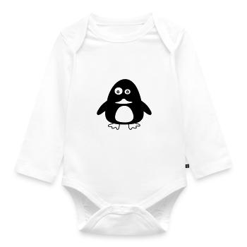 crazy duck - Baby Bio-Langarm-Body - Weiß - Vorne