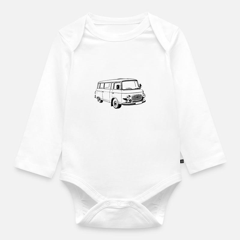 Barkas B1000 - Baby Bio-Langarm-Body - Weiß