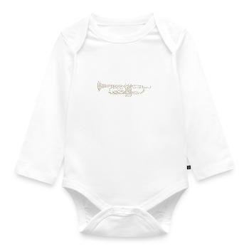 Music DNA avec trompette Silhouette – Creative Music - Body Bébé bio manches longues - blanc - Devant