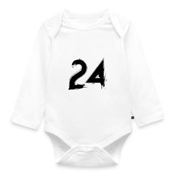 The Twenty-Four - Organic Longsleeve Baby Bodysuit - white - Front